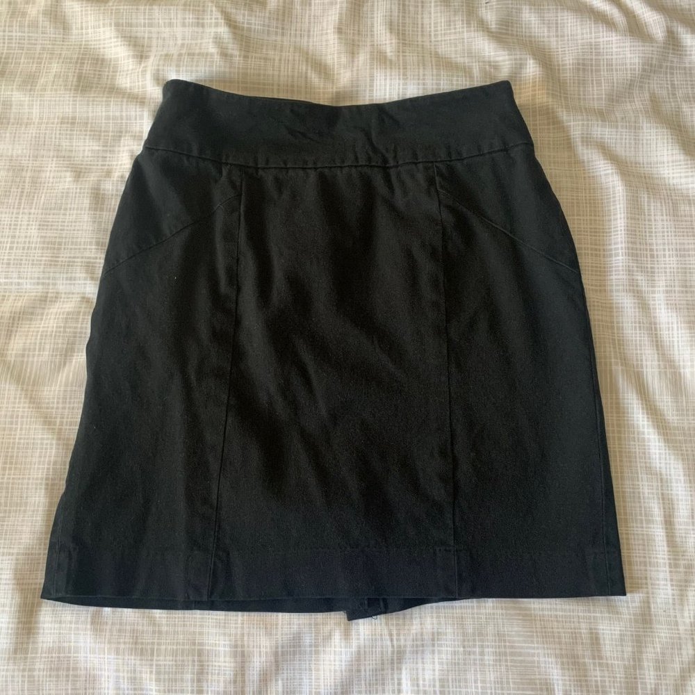 Banana Republic Factory black stretch pencil skirt